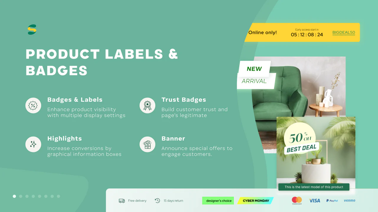 Sami Product Labels & Badges