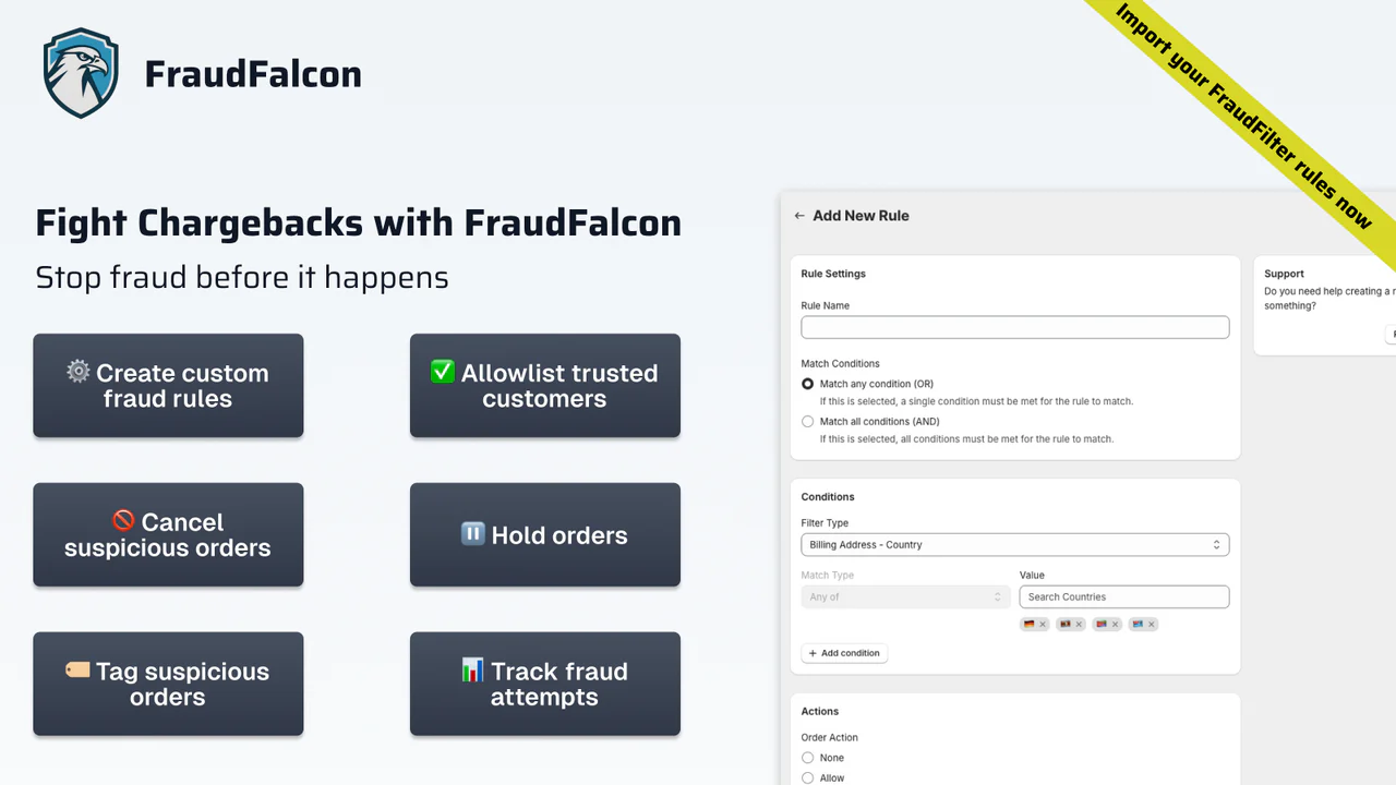 Fraud Falcon ‑ Block & Prevent
