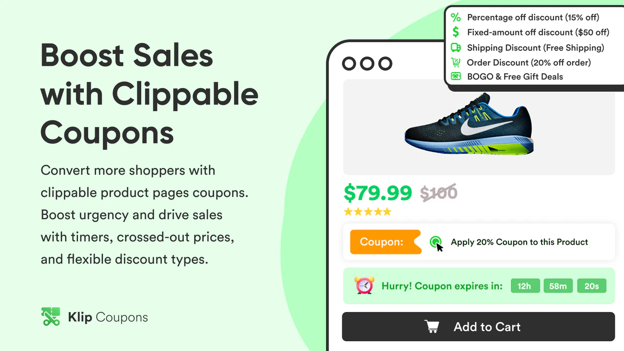 Klip Coupons: Product Discount