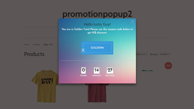 Squirai: Promotion Popup