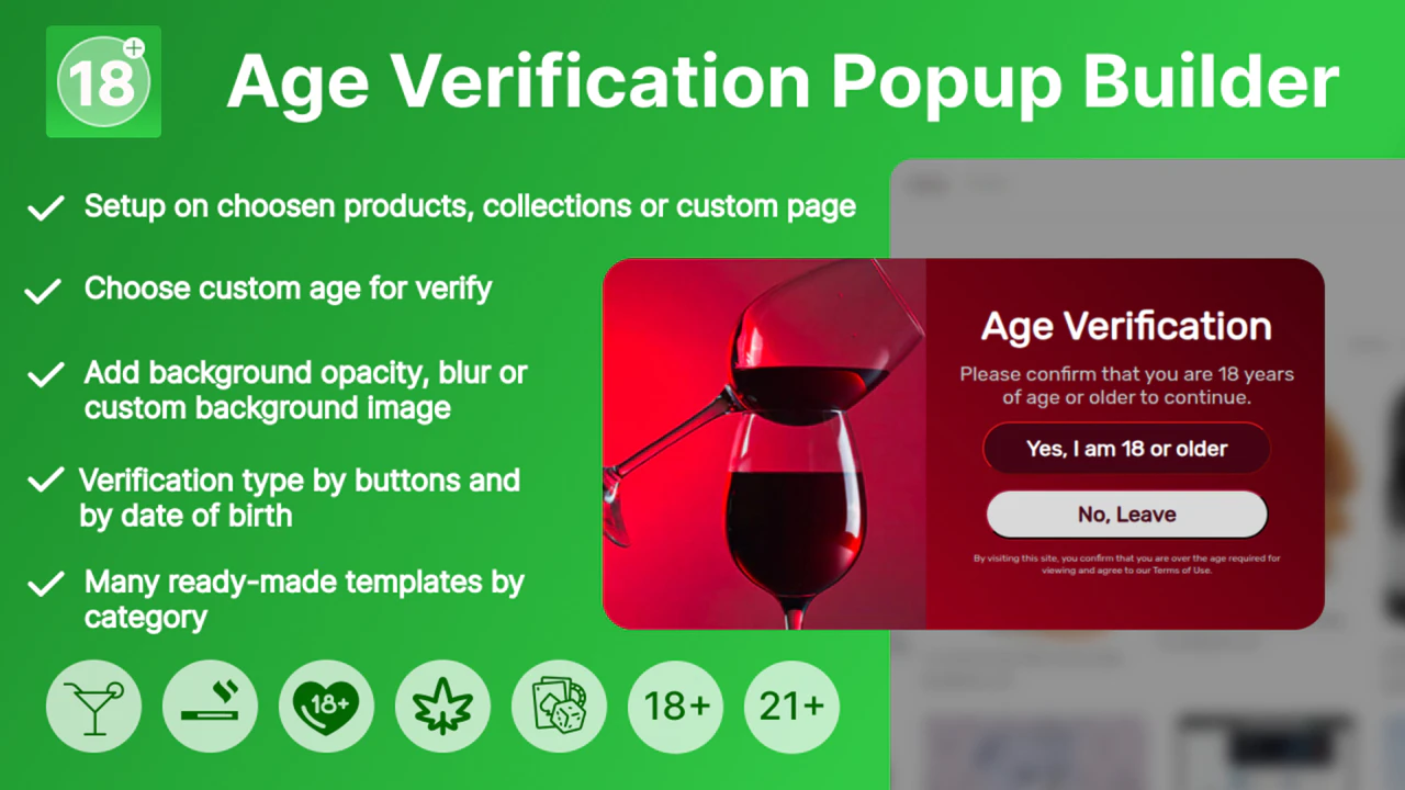 VR Age Verification Popup 18+