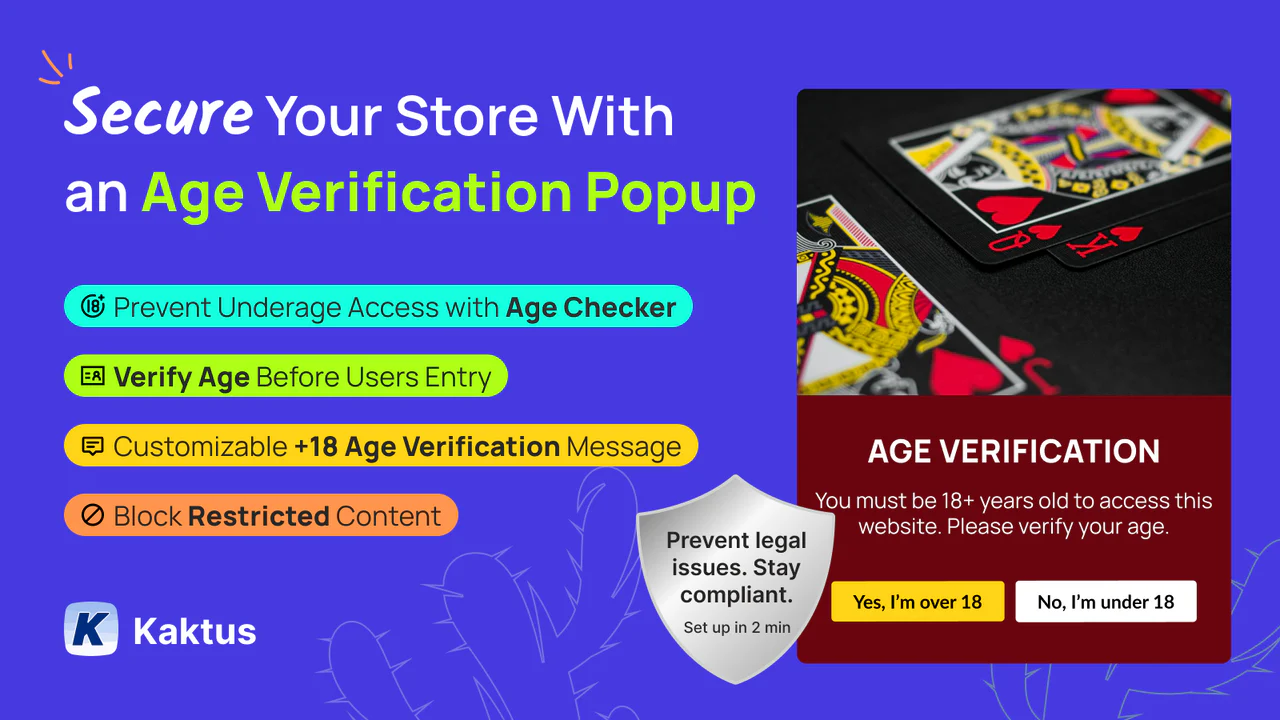 K:Age Verification Popup 18+AI