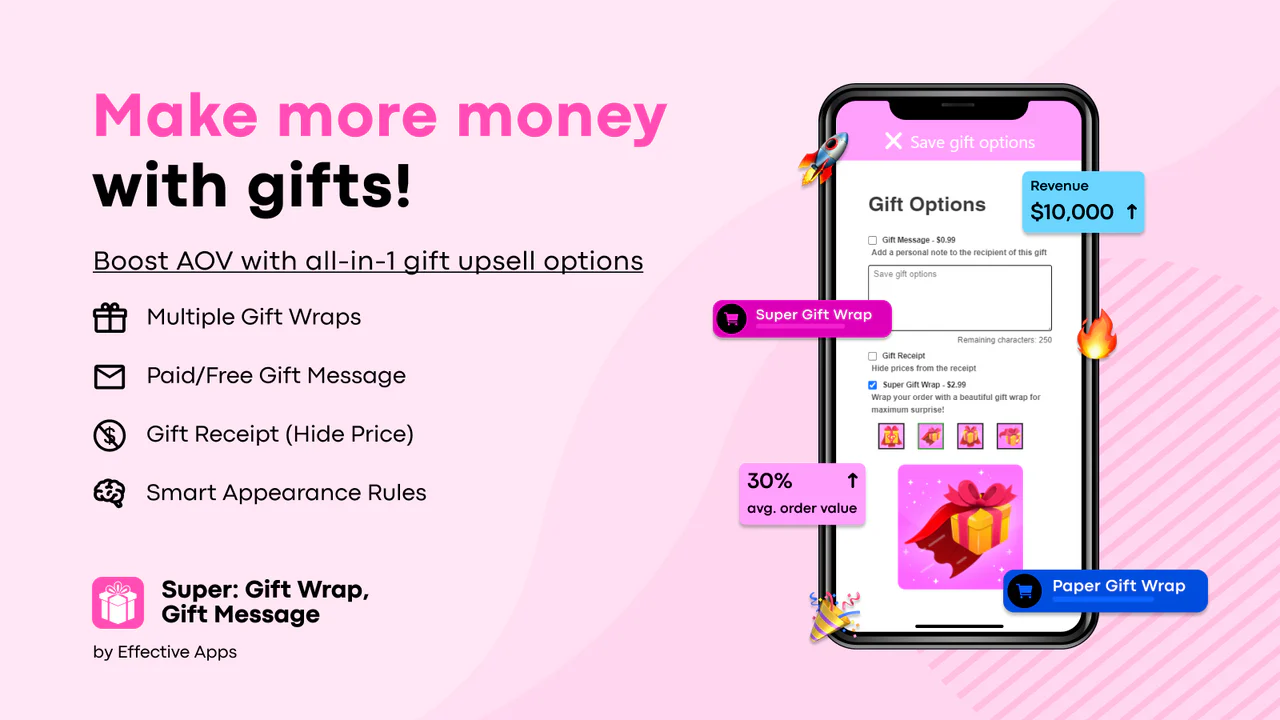 Super: Gift Wrap, Gift Message