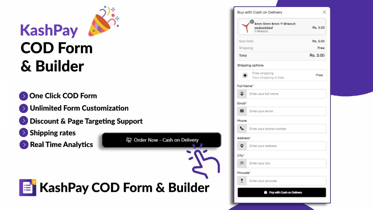 COD Form & Builder ‑ KashPay