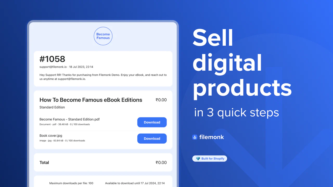 Digital Downloads ‑ Filemonk
