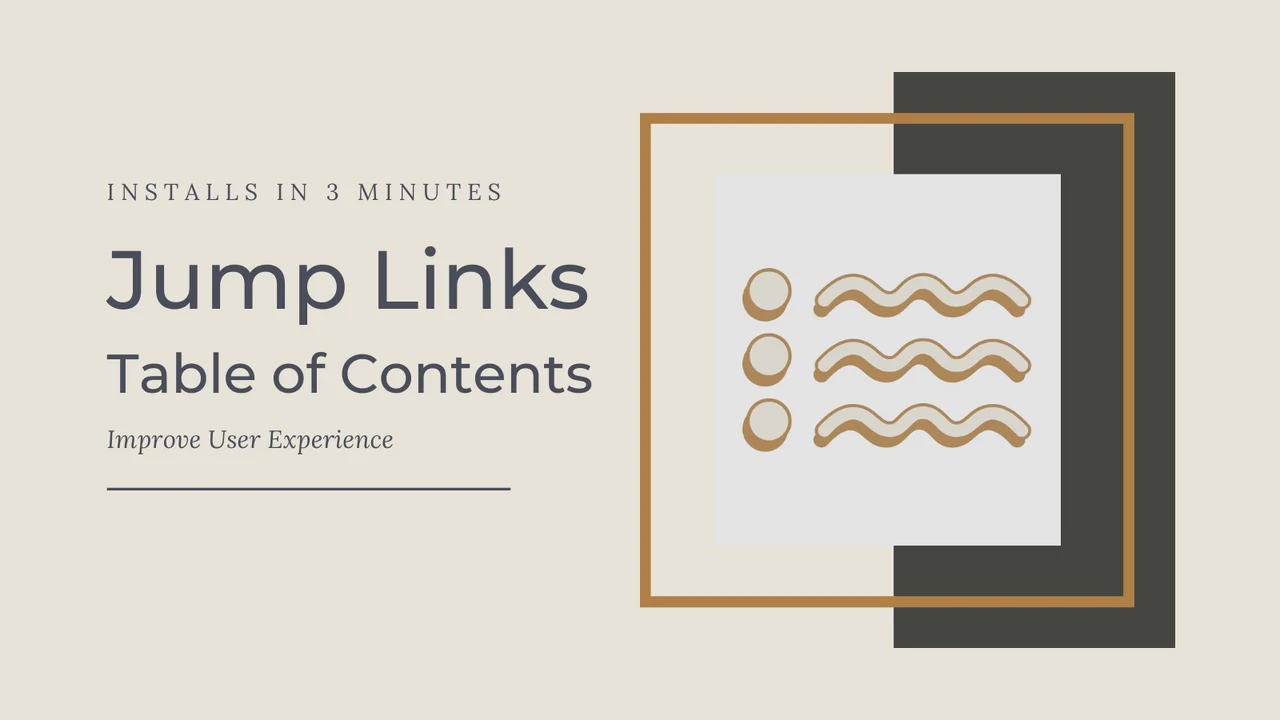 Jump Links ‑ Table of Contents