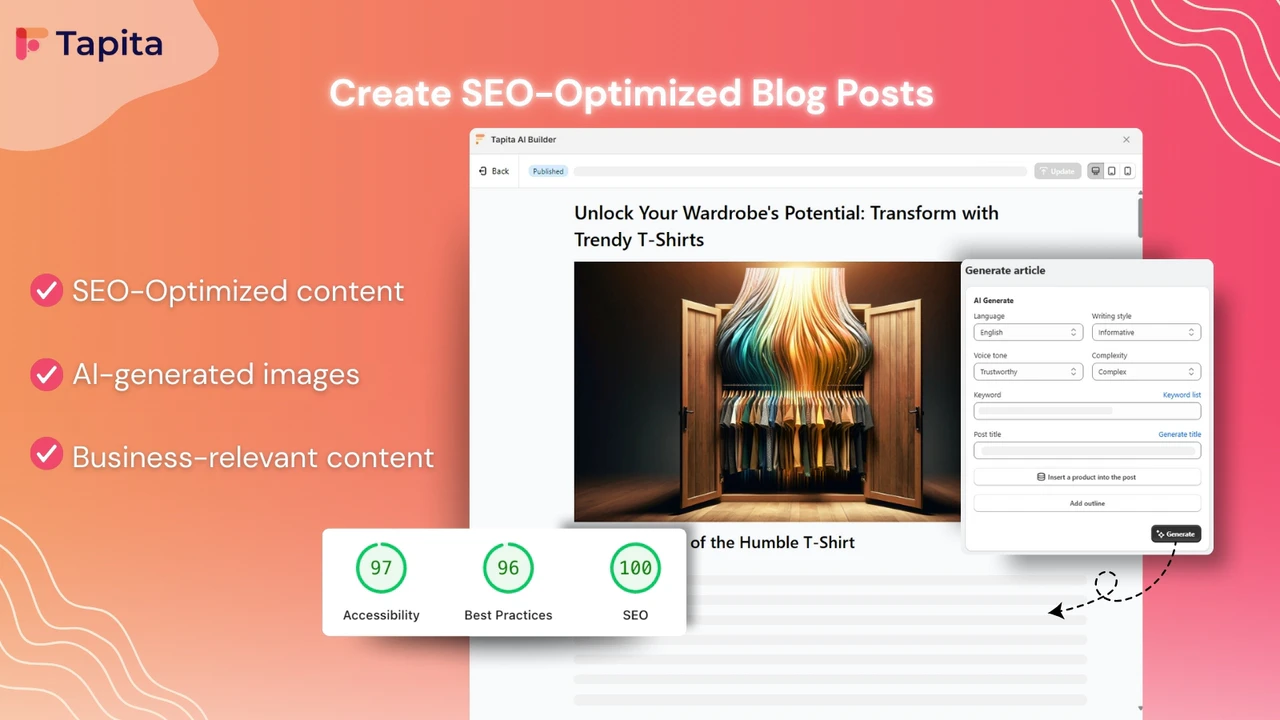Tapita AI SEO Blog Builder