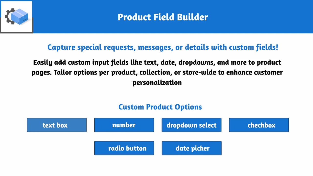 Custom Product Fields