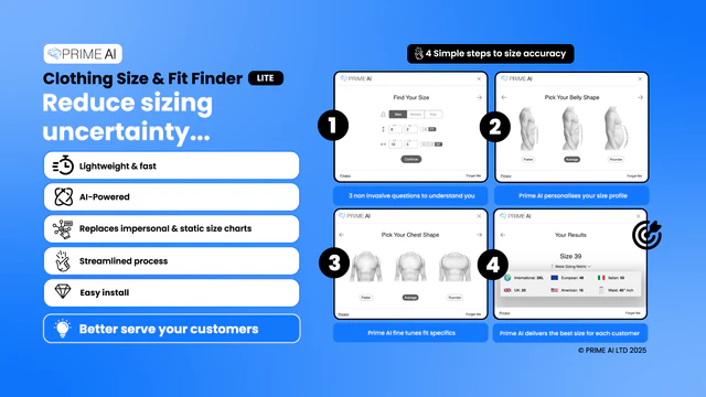 Prime AI Clothing Size Finder