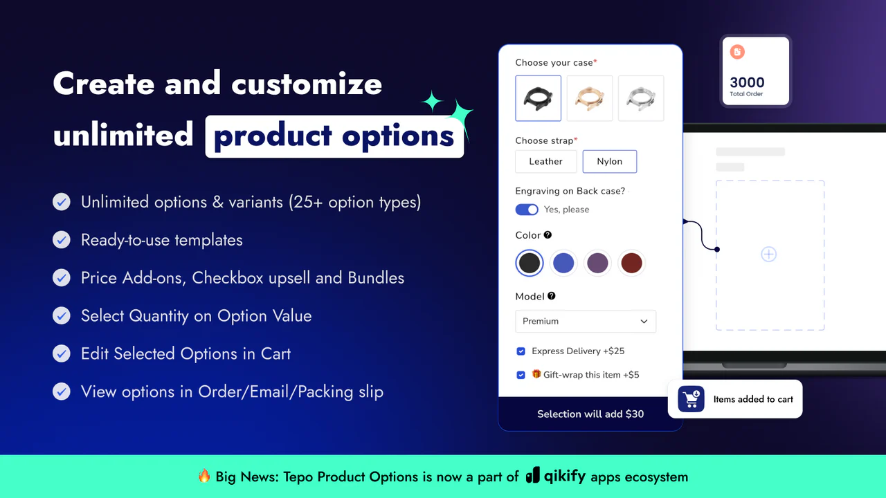 Tepo Custom Product Options