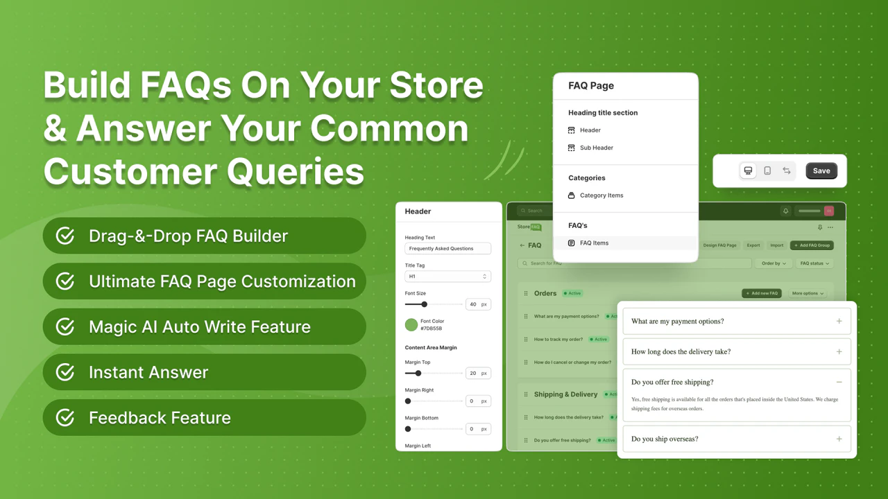 StoreFAQ‑ Product FAQ Builder