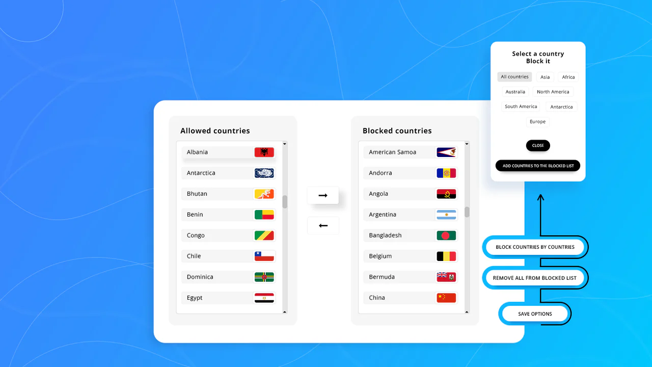 BlockX Country Blocker