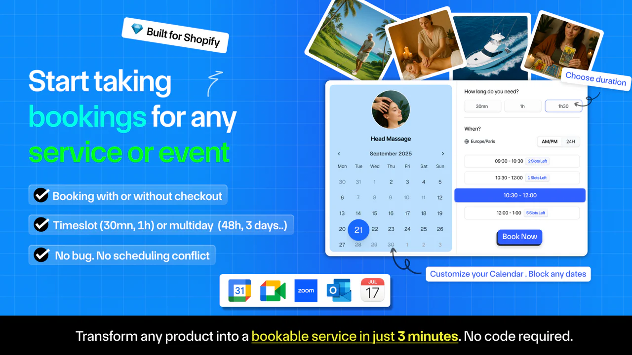 Booking App Schedule Cowlendar