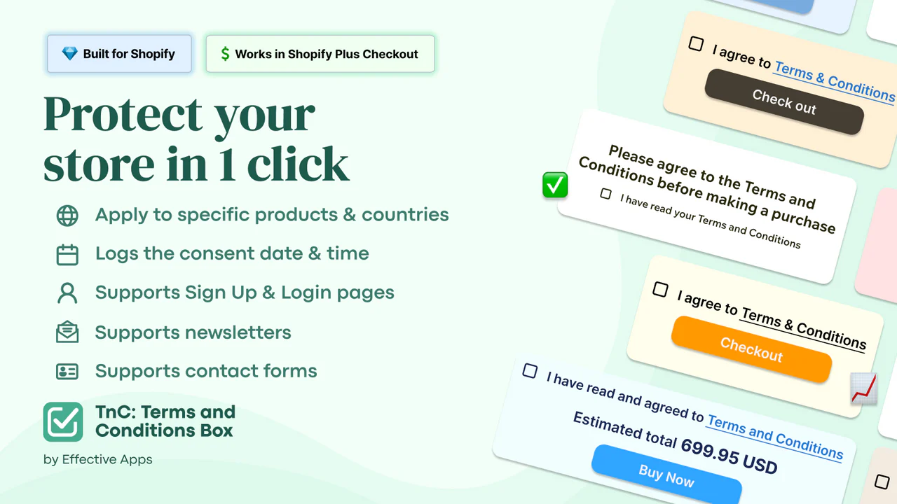 TnC: Terms and Conditions Box