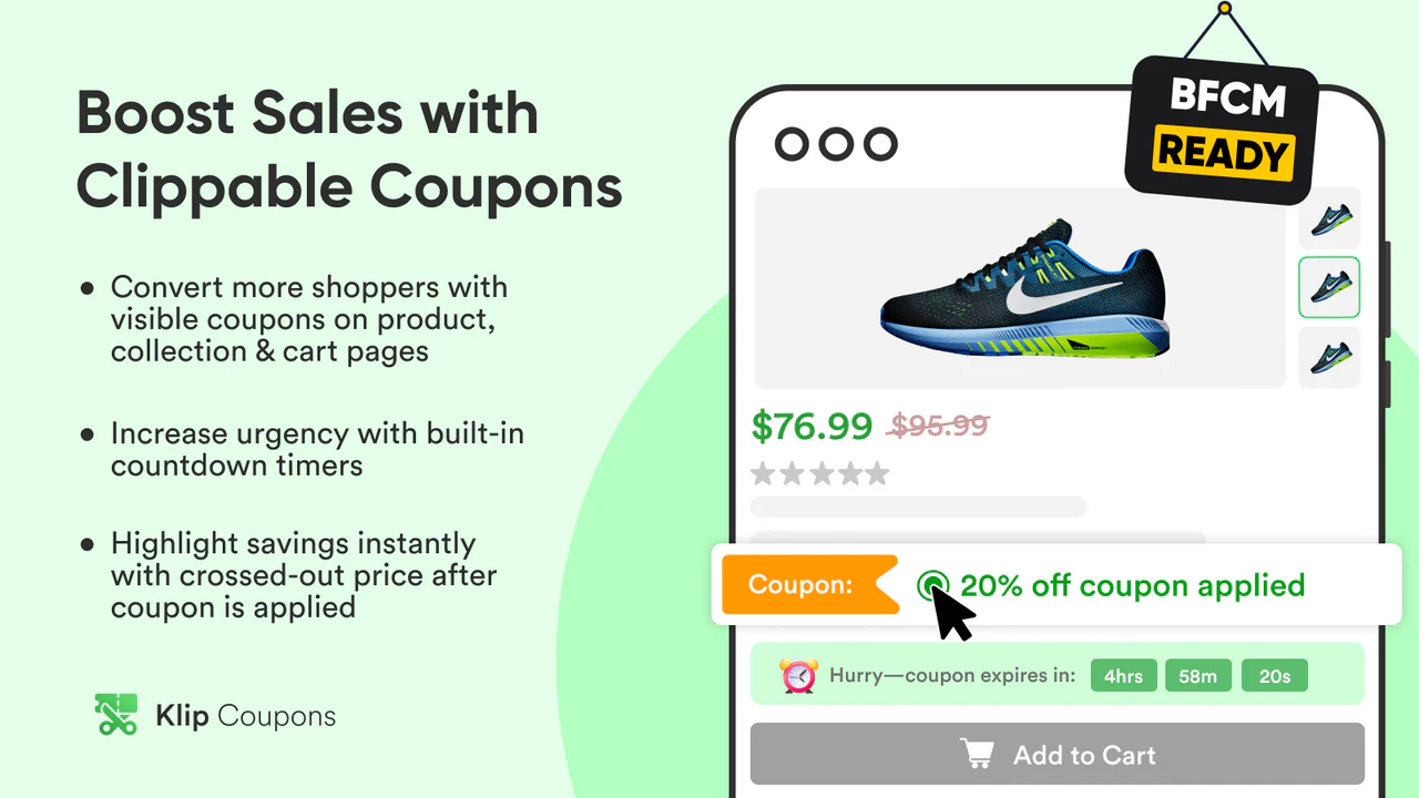 Klip Coupons: Product Discount