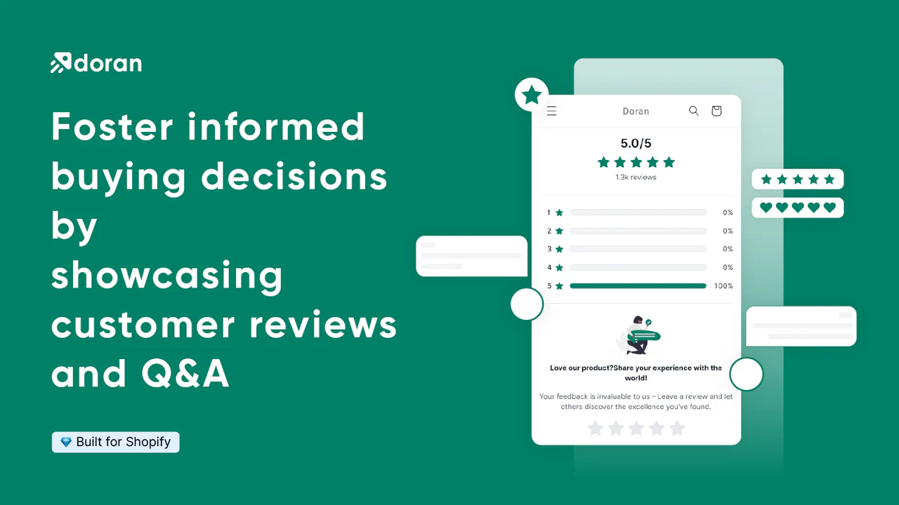Doran Product Reviews App & QA