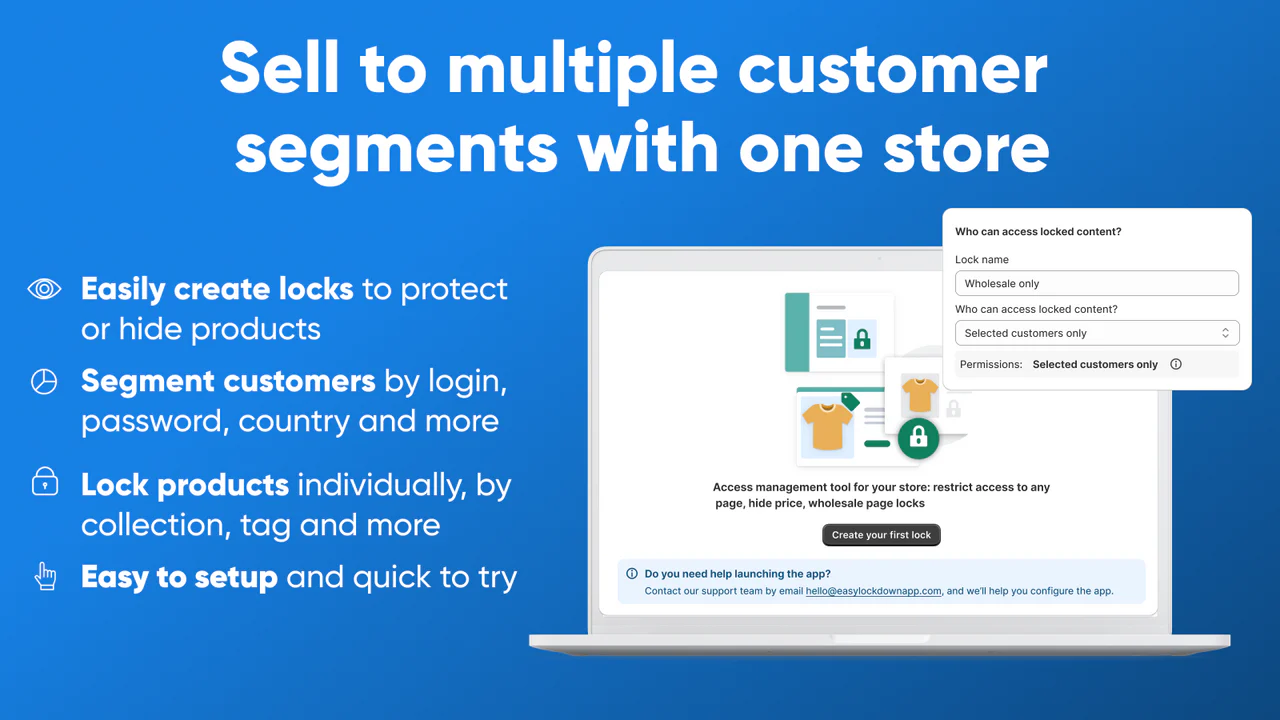 Easy Wholesale Lock for B2B