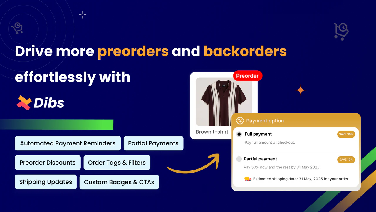 Preorders Now & Backorder Dibs