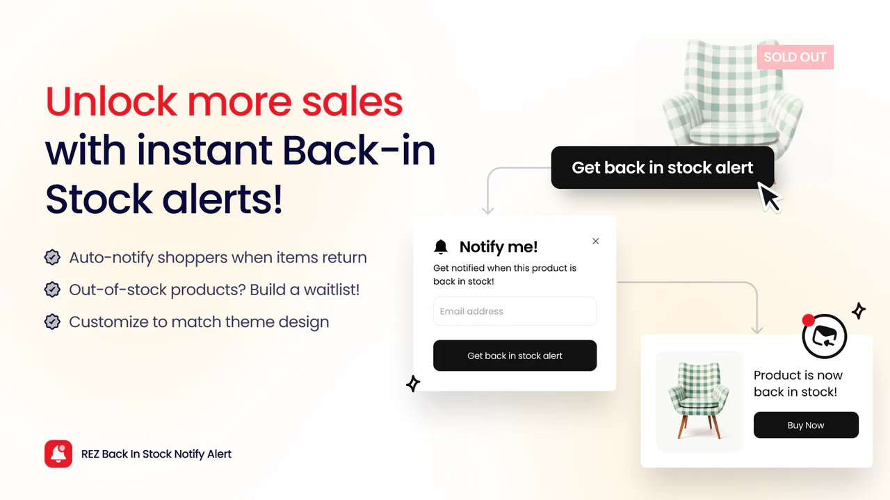 REZ Back In Stock Notify Me