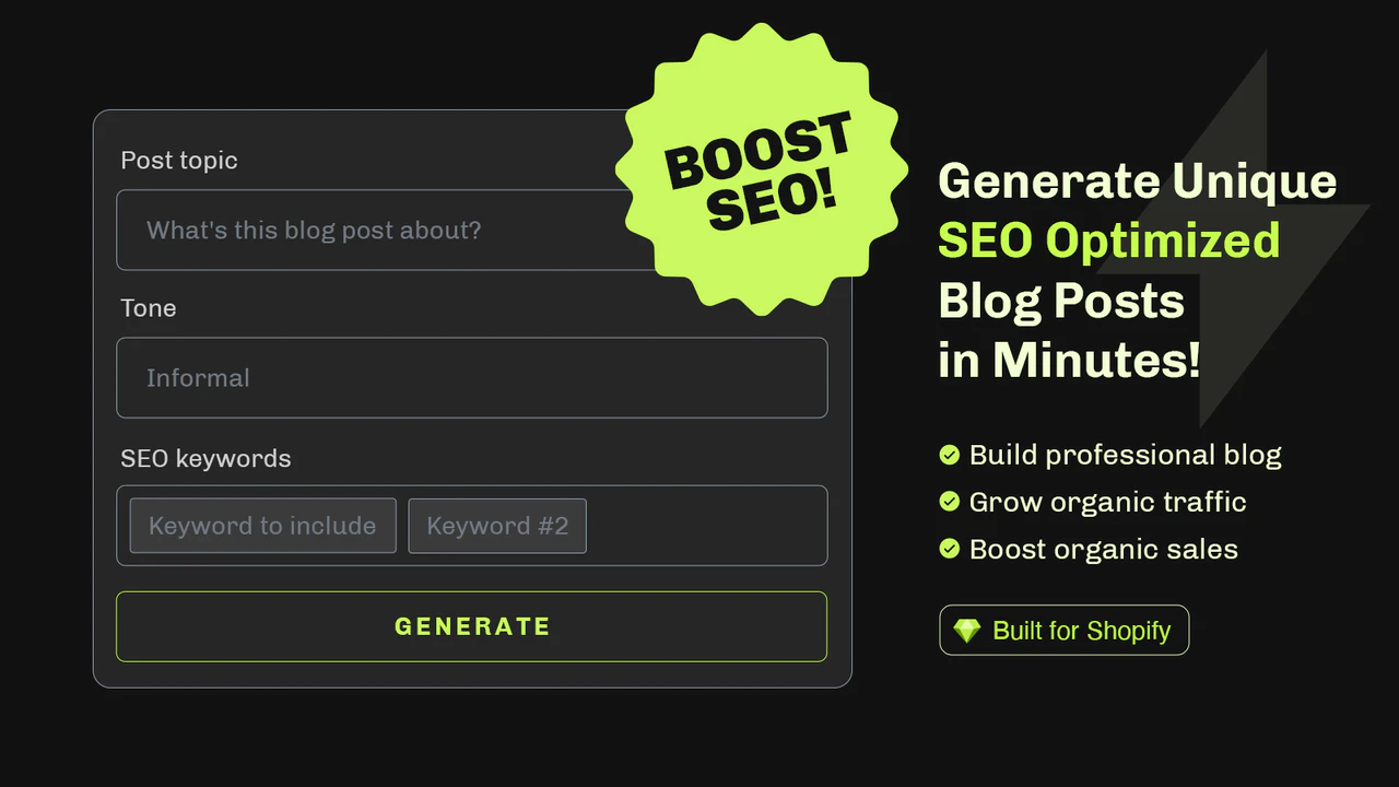 Easy Blog: SEO AI Blog Posts