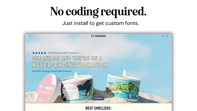 Google fonts, Custom fonts