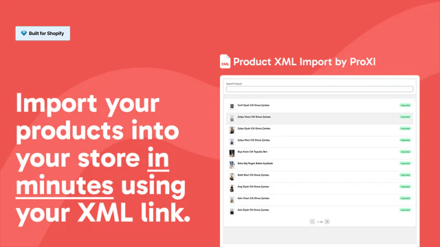 Product XML Import by ProXI
