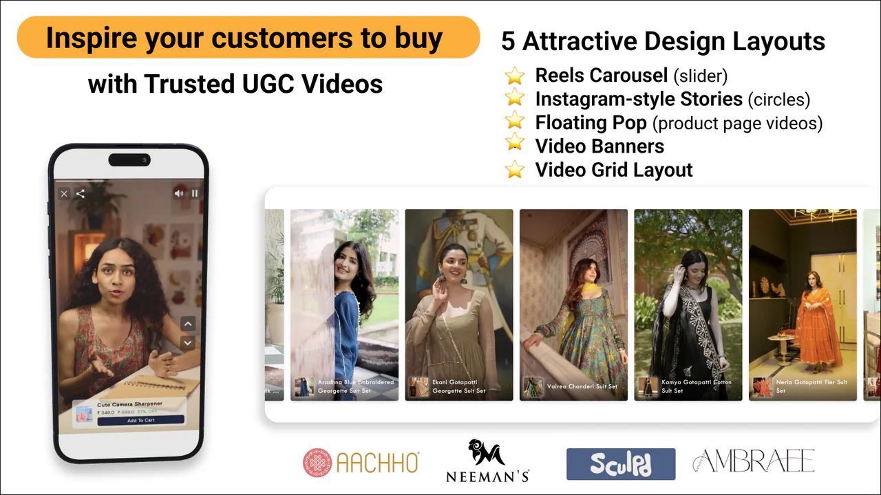 Vizup ‑ Shoppable Video Slider
