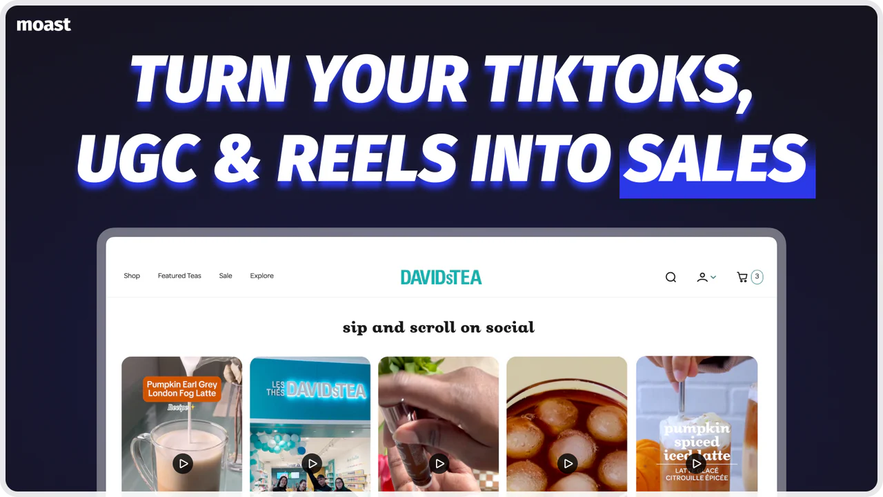 Moast Shoppable Videos & UGC