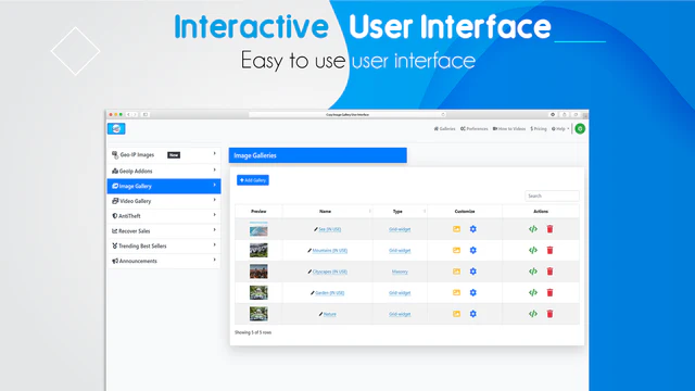 Cozy Image Galleryのアプリ画面
