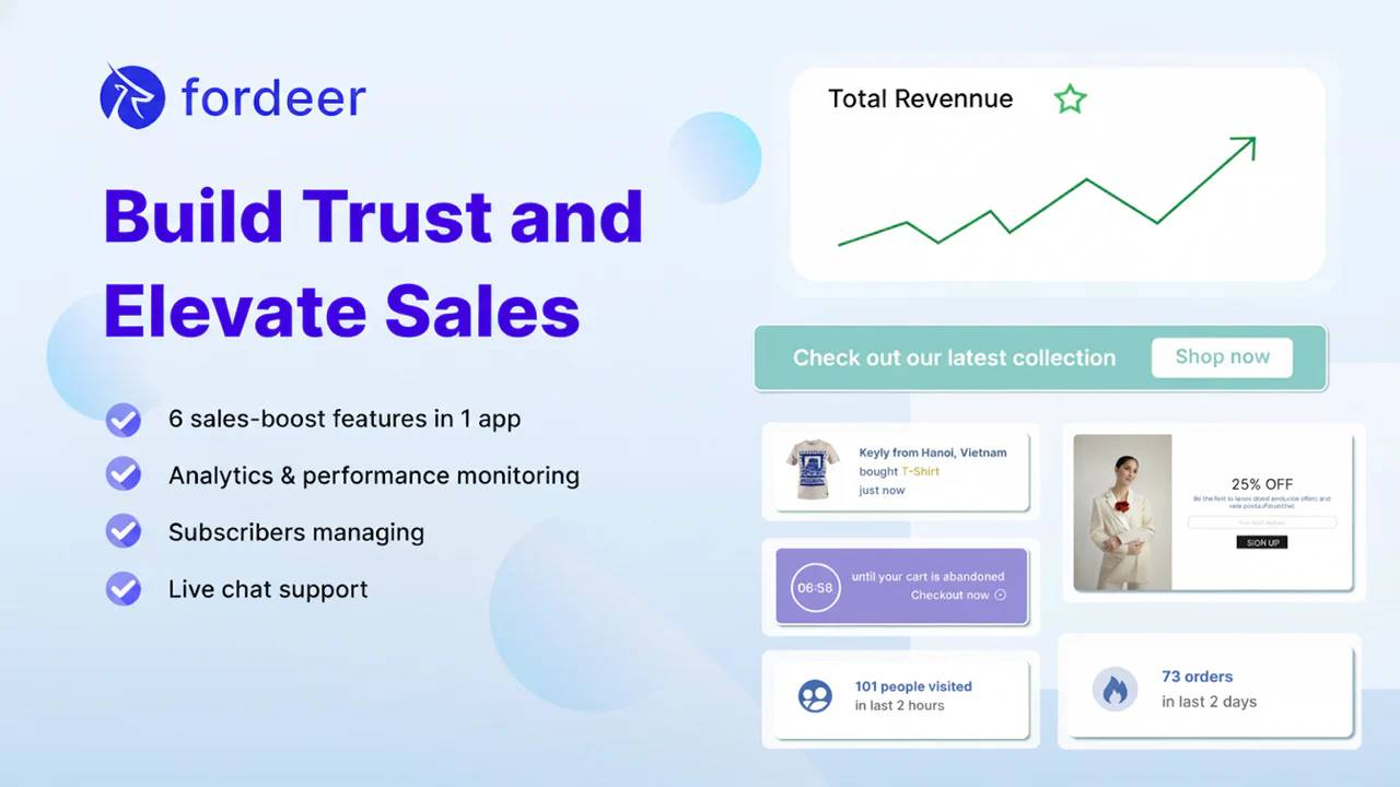 Fordeer: Sales Pop Up ‑ Popups