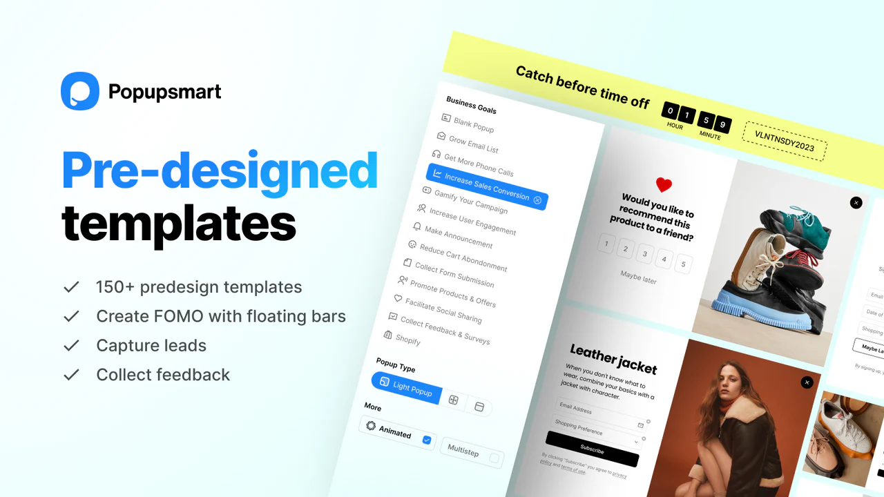 Popupsmart: AI SMS Email Popup