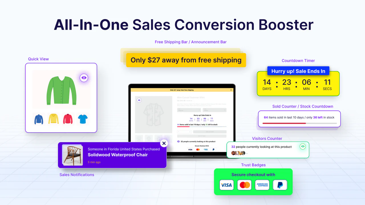 販売ポップアップ ‑ ソーシャルプルーフ