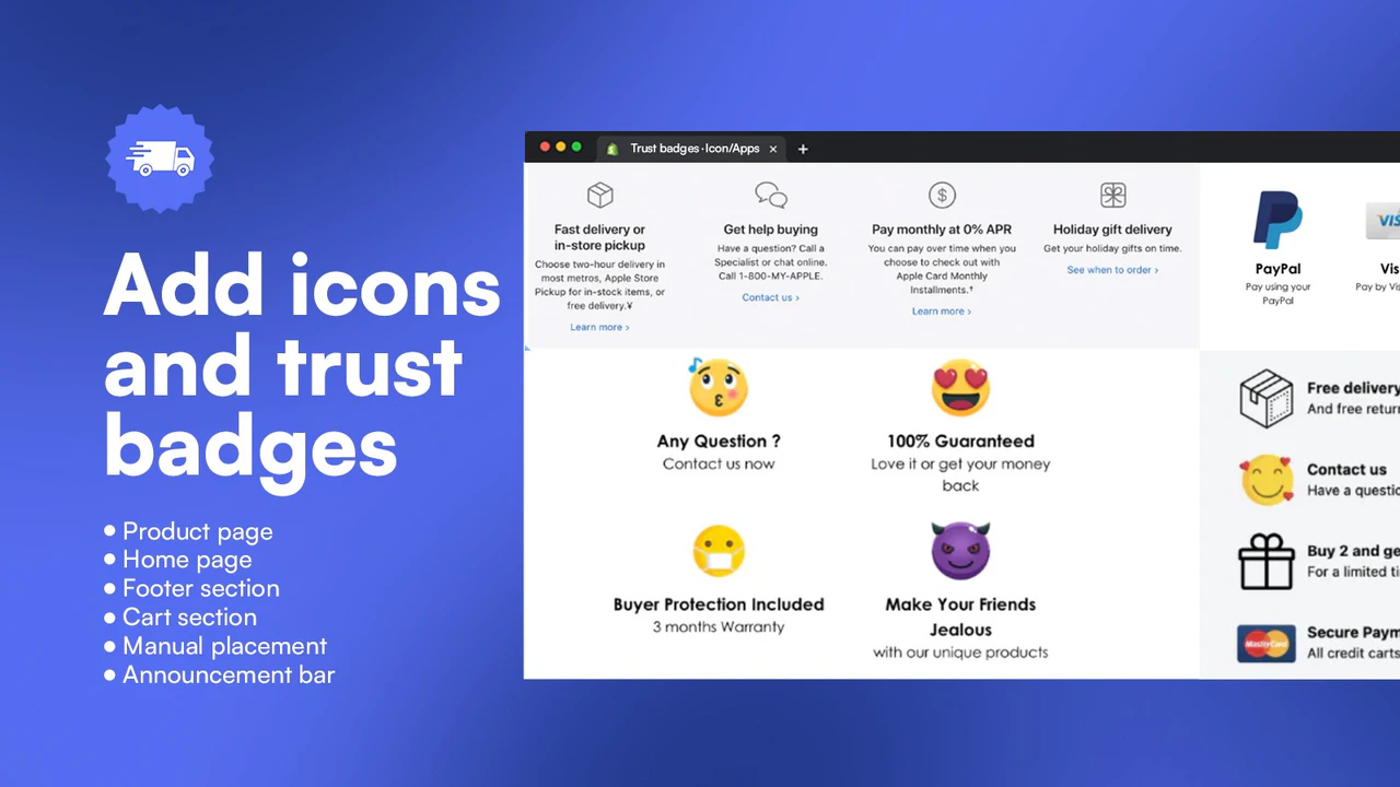 Iconito ‑ Trust badges & icons