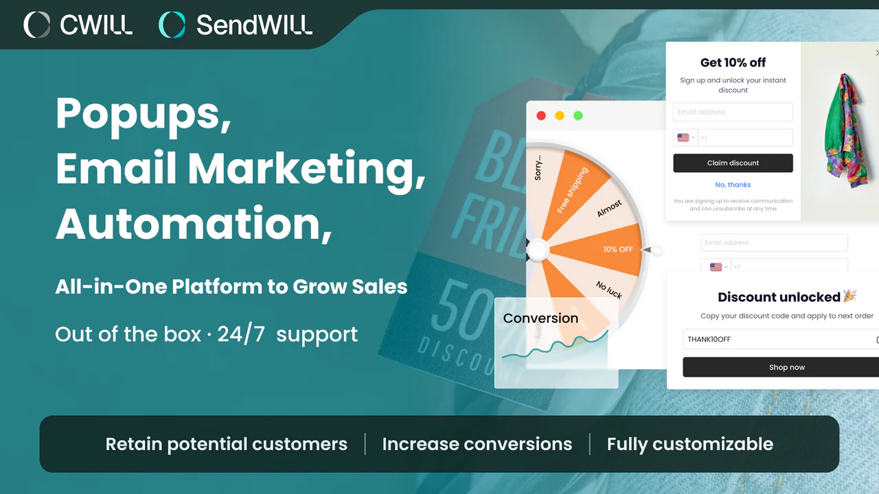 SendWILL Popup Email Marketing