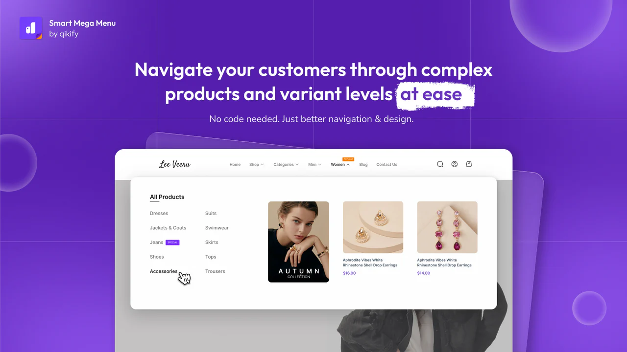 Qikify Mega Menu & Navigation