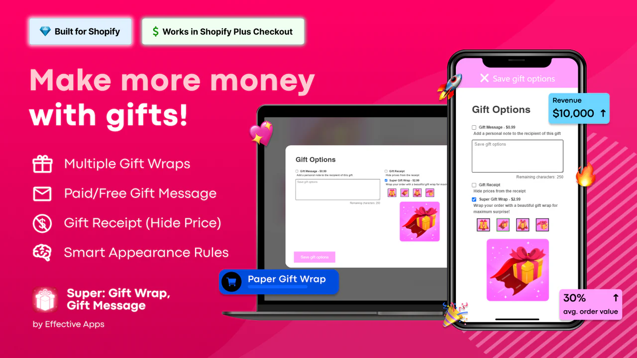 Super: Gift Wrap, Gift Messageのイメージ