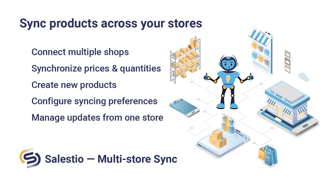 Salestio — Multi‑store Sync