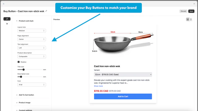 Buy Button Plus channel