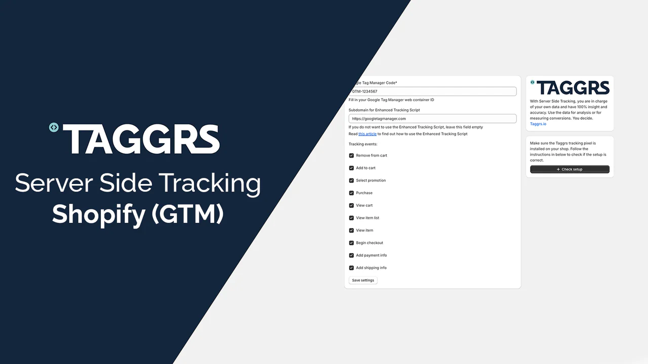 TAGGRS ‑ Server Side Tracking