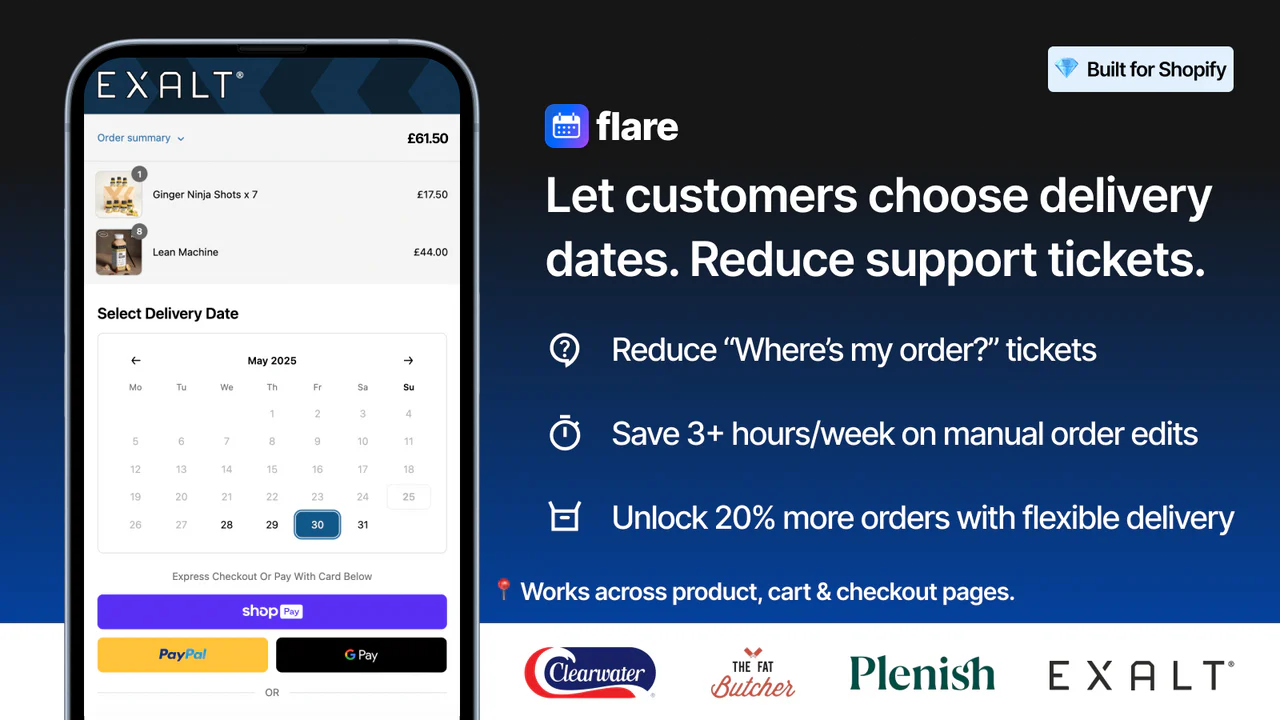 Flare: Delivery Date Picker