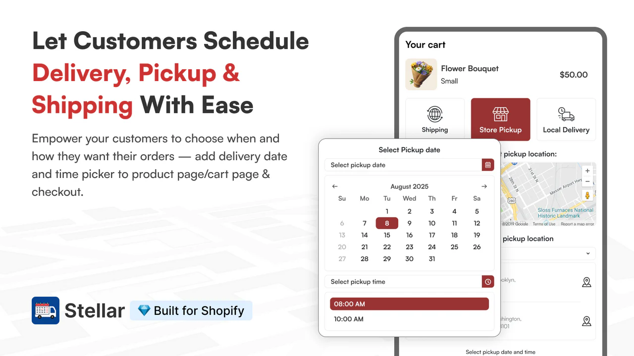 Stellar Delivery Date & Pickup