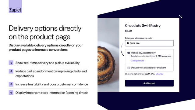 Zapiet ‑ Pickup + Delivery