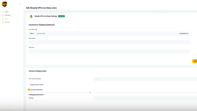 UPS Live Rates (Official)