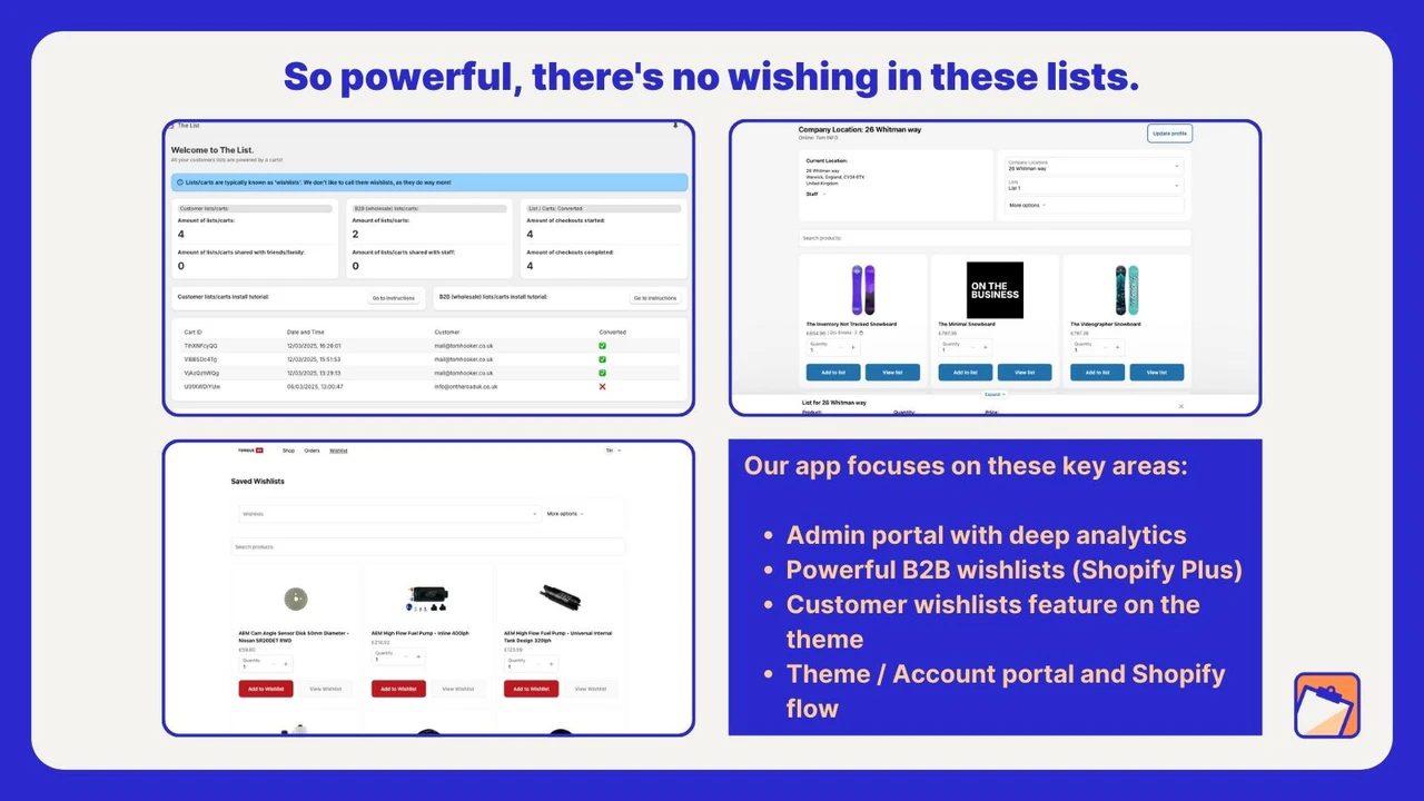 The List ‑ Manage B2B