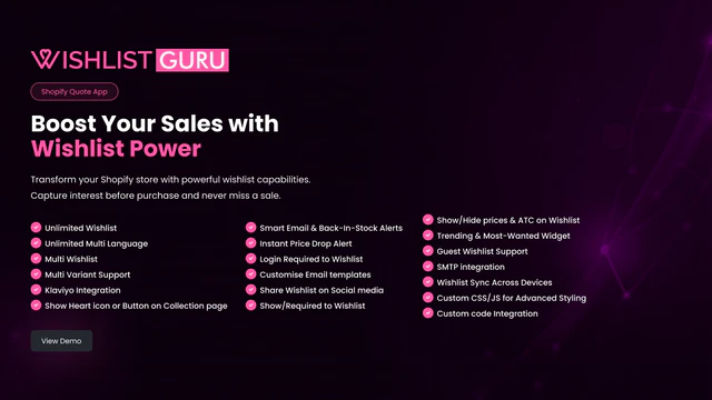 Wishlist Guru: Favorites List