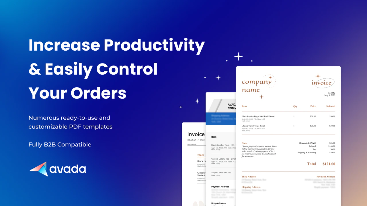 PDF Invoice Order Printer, POSのアプリ画面