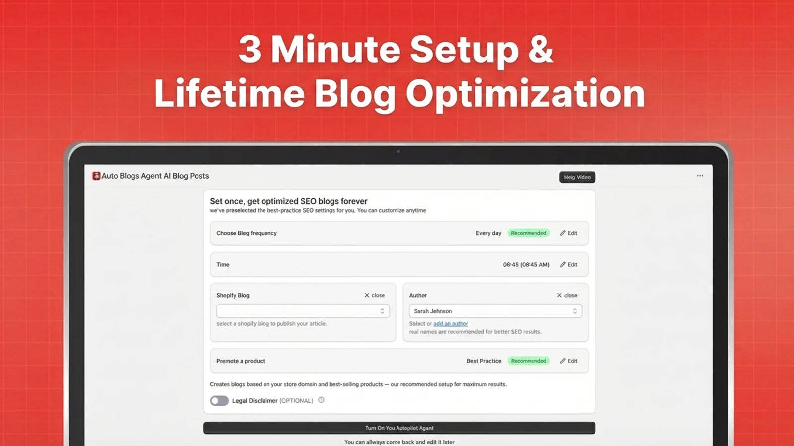 Auto Blogs Agent AI Blog Posts