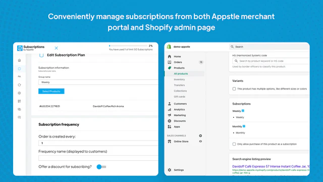 Appstle Subscriptions App