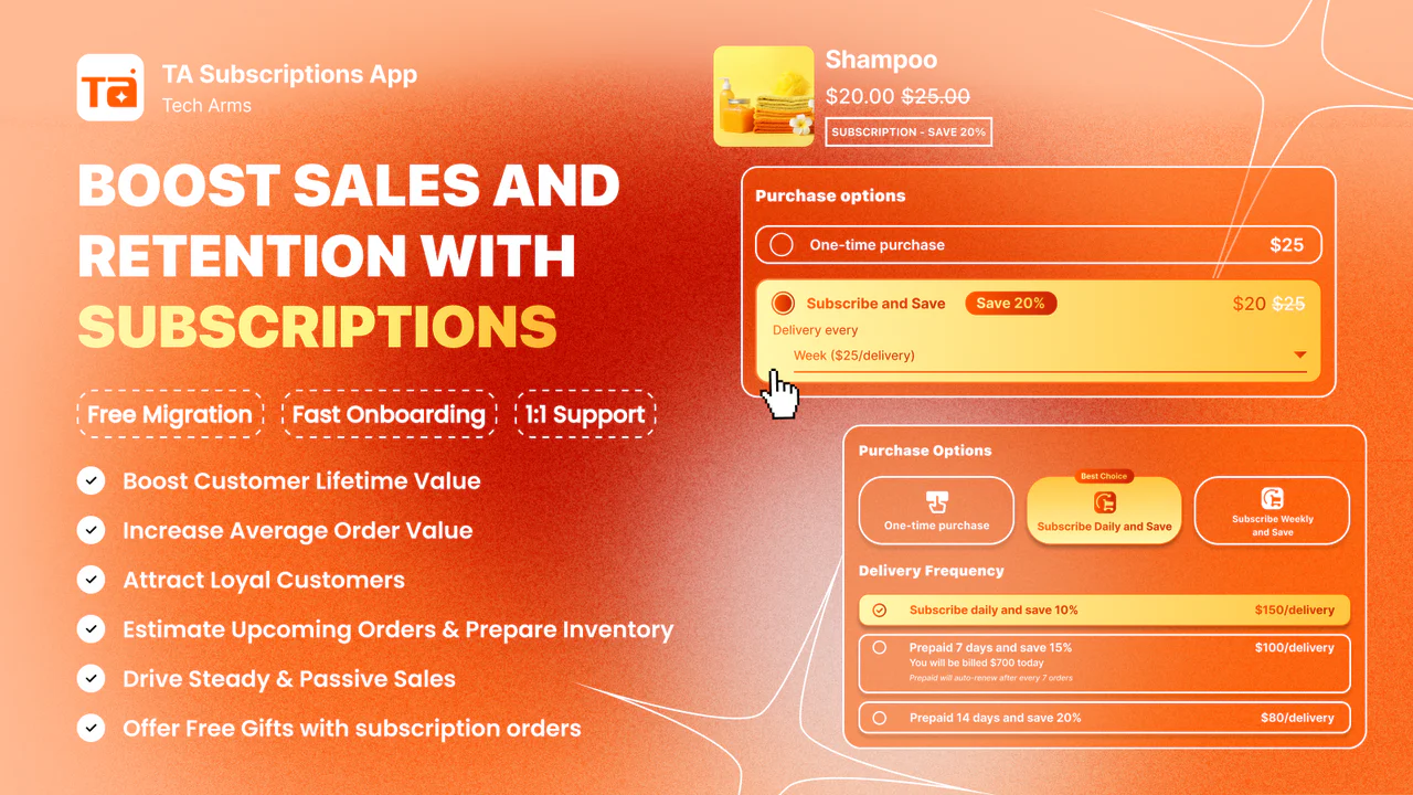 TA Subscriptions App