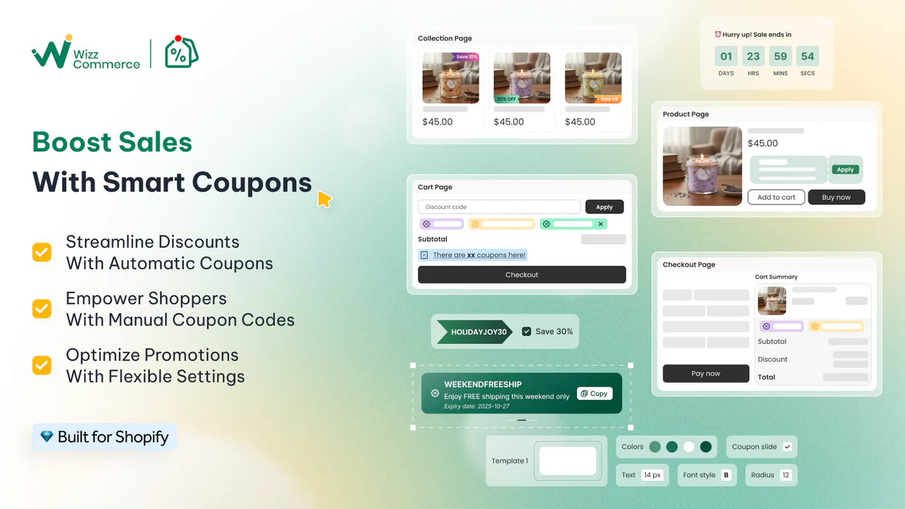 Snap Coupons Discounts in Cart
